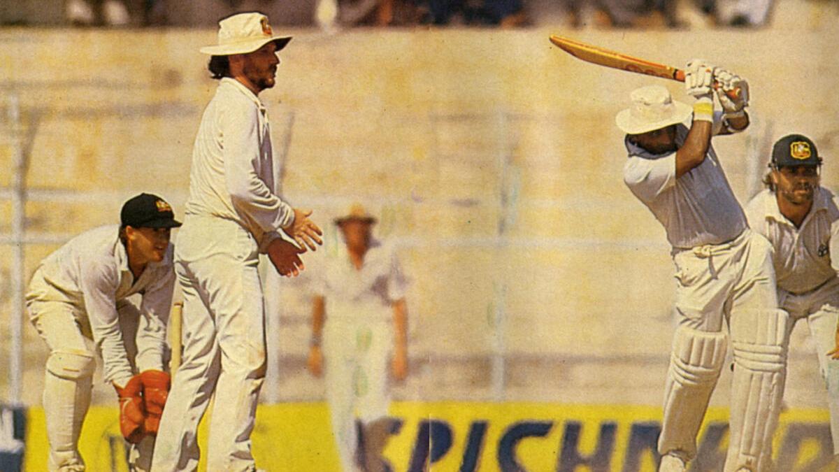 Top Moments from the tied Test of Madras between India and Australia in 1986